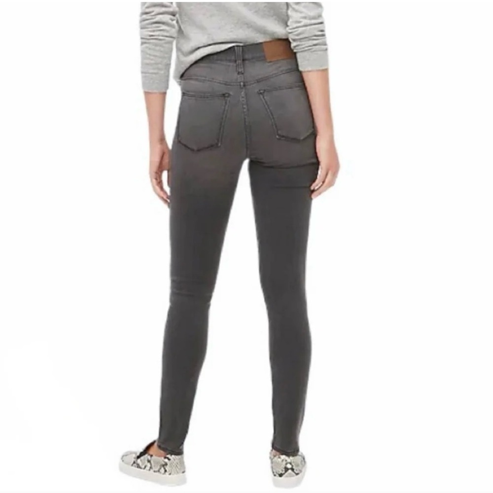 J. Crew Gray 10" High Rise Skinny Button Fly Jeans Size Women's 30